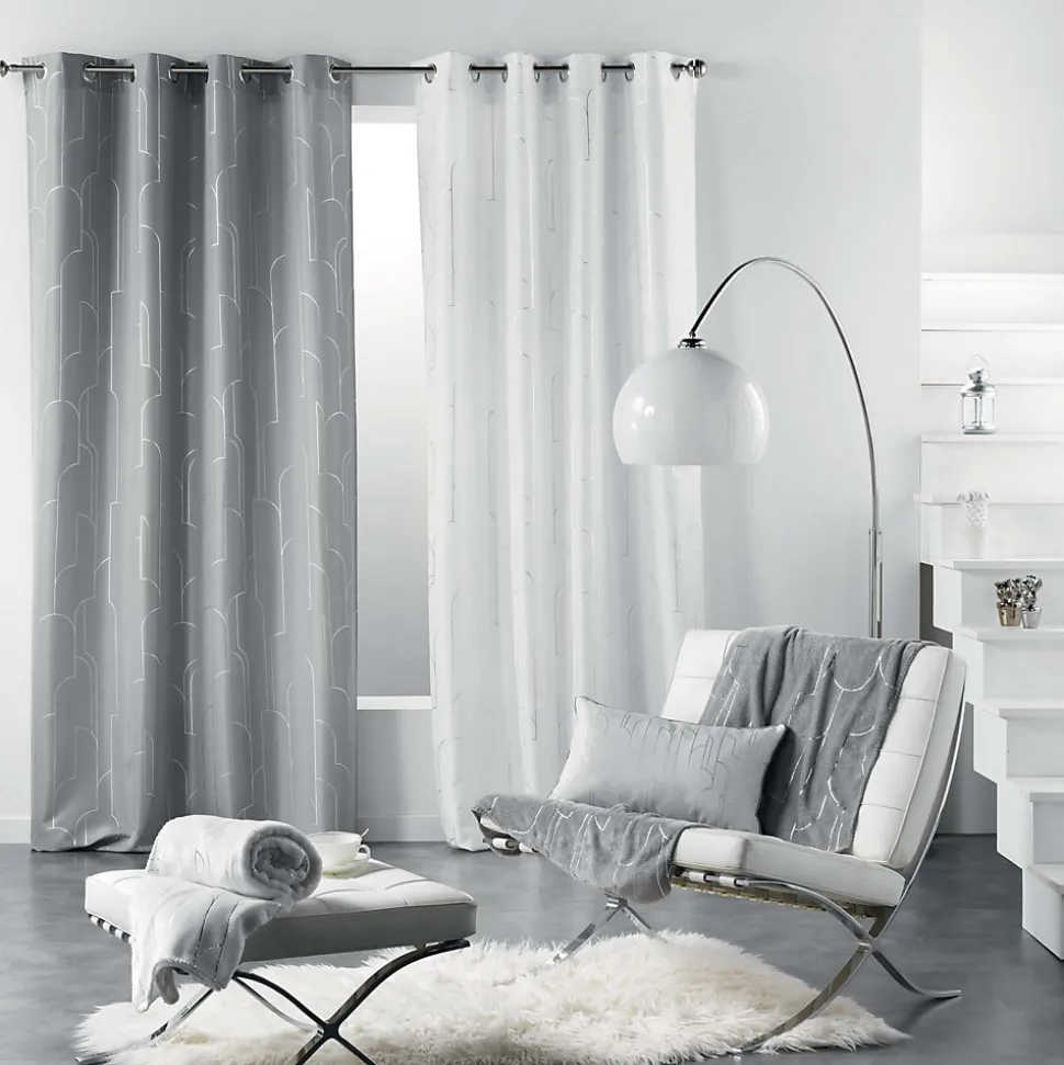Plaid imprime metallise Domeas