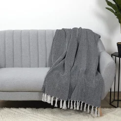 Plaid jacquard avec imprimé géométrique