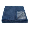 Plaid laine 100% (180x240 cm - Bleu Foncé)