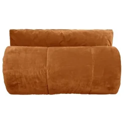 Plaid matelassé velours "Moki" 150 x 150 cm Vent du sud - Moki Camel