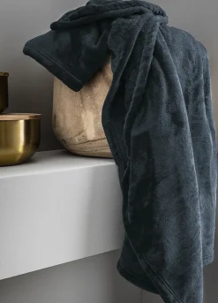 Plaid microplush bleu L.150 x l.120 cm