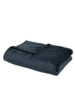 Plaid microplush bleu L.150 x l.120 cm