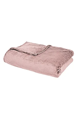Plaid microplush rose L.150 x l.120 cm