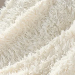 Plaid Mouton - Douceur d'Intérieur - Plaid Blanc 125 x 150