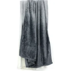 Plaid nid d'abeille 150x200 cm TIE AND DYE Gris