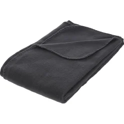 Plaid polaire - polaire - gris foncé - 125x150 cm - Atmosphera
