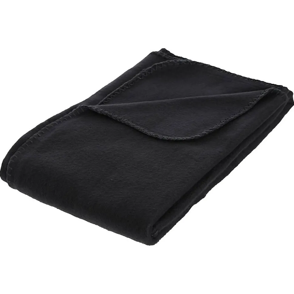 Plaid polaire - polaire - noir - 125x150 cm - Atmosphera