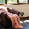 Plaid polaire double face (150x240 cm - Rose)