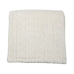 Plaid polaire doux & chaud Ecru 150x180 cm WARM WOOL