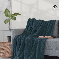 Plaid polaire doux & chaud Denim 150x180 cm WARM WOOL