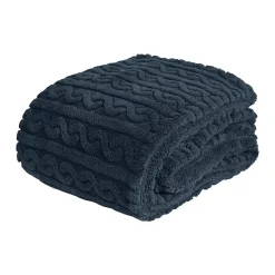 Plaid polaire doux & chaud Denim 150x180 cm WARM WOOL