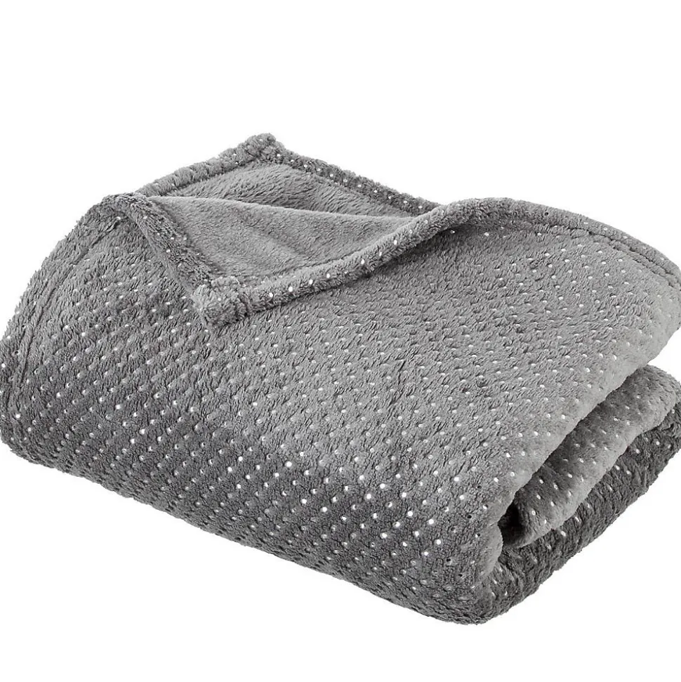 Plaid strass 125x150 - Gris- Atmosphera