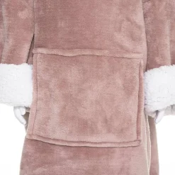 Plaid sweatshirt capuche Licorne - rose - Atmosphera