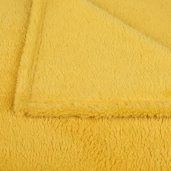 Plaid Takeo GoodHome jaune L.200 x l.160 cm