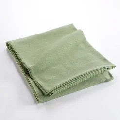 Plaid uni en polycoton pour canapé ou lit (180x220 cm - Sauge)