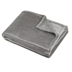 Plaid 130x160 cm Collection Confort gris