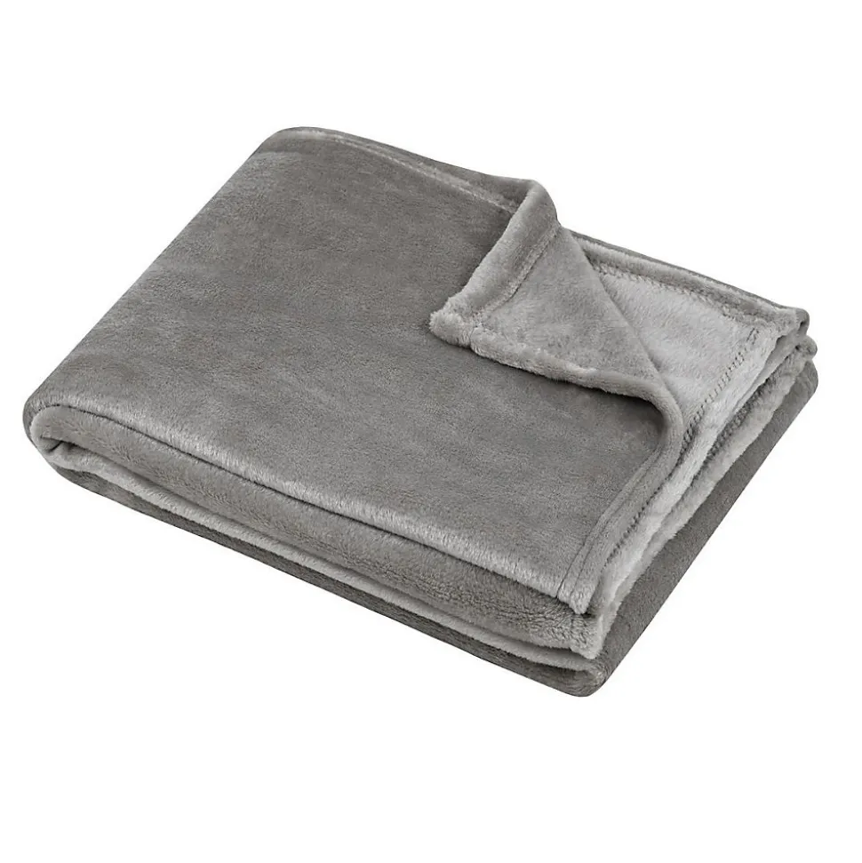 Plaid 130x160 cm Collection Confort gris