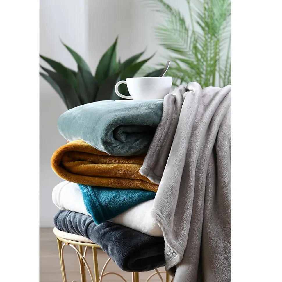 Plaid 130x160 cm Collection Confort gris