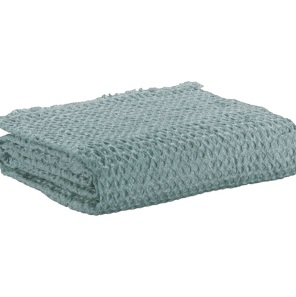 Plaid 130x160 cm Polyester Recyclé Bleu Canard