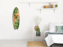 Planche de surf déco, impression alu-dibond, décoration murale, déco surf, Planche de surf déco Summer Vibes, 100x30 cm