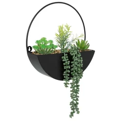 Plante à suspendre avec pot en métal