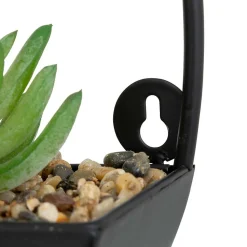 Plante à suspendre avec pot en métal