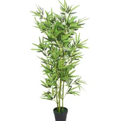 Plante artificielle avec pot Bambou 120 cm Vert
