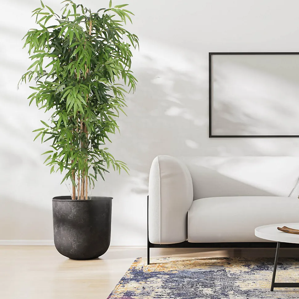 Plante artificielle Bambou Rebecca Mobili Jauda 180x50x50 Polyester Bois de Bambou Vert Marron