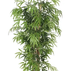 Plante artificielle Bambou Rebecca Mobili Jauda 180x50x50 Polyester Bois de Bambou Vert Marron