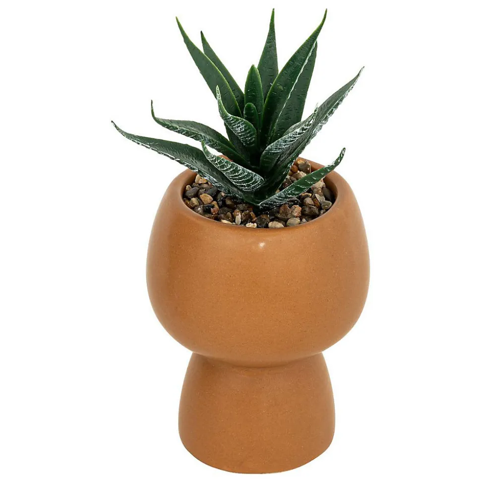 Plante artificielle Livy pot céramique H17cm- Noir- Atmosphera