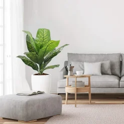 Plante artificielle Pothos Rebecca Mobili Hieki 90x35x35 PEVA Polyéthylène Vert Marron