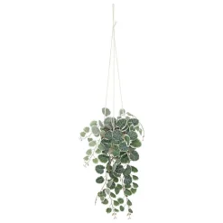 Plante artificielle suspendue Lour - pot en ciment - H80 cm - Atmosphera