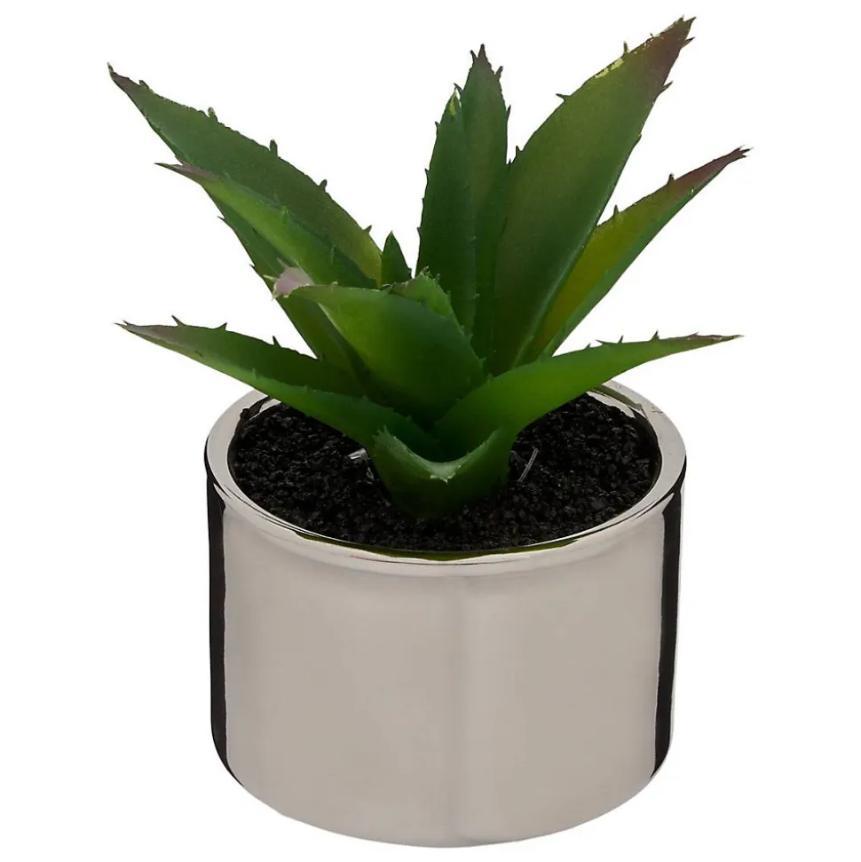 Plante verte pot céramique H.15- Multicolore- Atmosphera