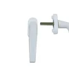 Poignée alu blanc pour fenêtre pvc blanc