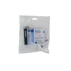 Poignée alu laqué blanc New York pour fenêtre L.128mm