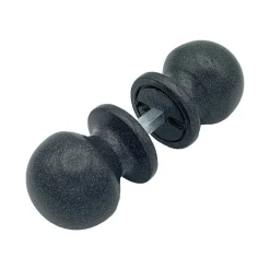 Poignée bouton de porte ronde Hardwarexchange D50 mm gris antique lot de 6 couples
