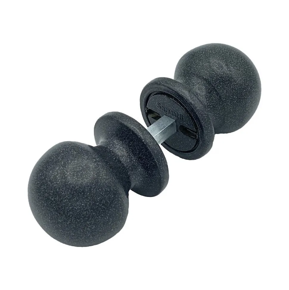 Poignée bouton de porte ronde Hardwarexchange D50 mm gris antique lot de 6 couples