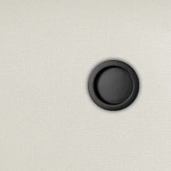 Poignée cuvette encastrée ronde noire pour porte coulissante