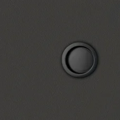 Poignée cuvette encastrée ronde noire pour porte coulissante