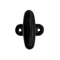 Poignée de Crémone, Aluminium, Noir laqué, pour Fenêtre, Ouverture et Fermeture