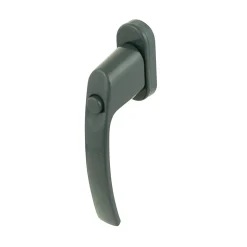 Poignée de fenêtre avec bouton-poussoir Miniac PVC anthracite l.2,9 x H.15,4 x P.6 cm