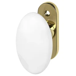 Poignée de fenêtre Vras mat blanc l.4,2 x H.6,7 x P.5,4 cm