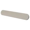 Poignée de meuble arrondi GoodHome Minzh aluminium effet nickel satin gris l.153mm x l.25mm x H. 16mm entraxe 128mm