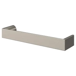 Poignée de meuble Droit GoodHome Dotz effet nickel satin gris l.104mm x l.14mm x H. 26mm entraxe 96mm