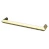 Poignée de meuble Droit GoodHome Keri effet laiton satin doré l.138mm x l.11mm x H. 27mm entraxe 128mm