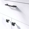 Poignée de meuble Droit GoodHome Skej aluminium mat noir l.126mm x l.7mm x H. 30mm entraxe 96mm