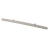 Poignée de meuble en T GoodHome Meham effet nickel satin gris l.400mm x l.20mm x H. 35mm entraxe 192mm