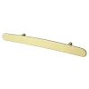 Poignée de meuble en T GoodHome Meham effet laiton doré l.220mm x l.20mm x H. 35mm entraxe 128mm