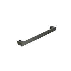 Poignée de meuble en zamac finition canon de fusil mat e 128 mm avec vis incluses