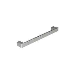 Poignée de meuble en zamac finition chrome brillant e 128 mm avec vis incluses